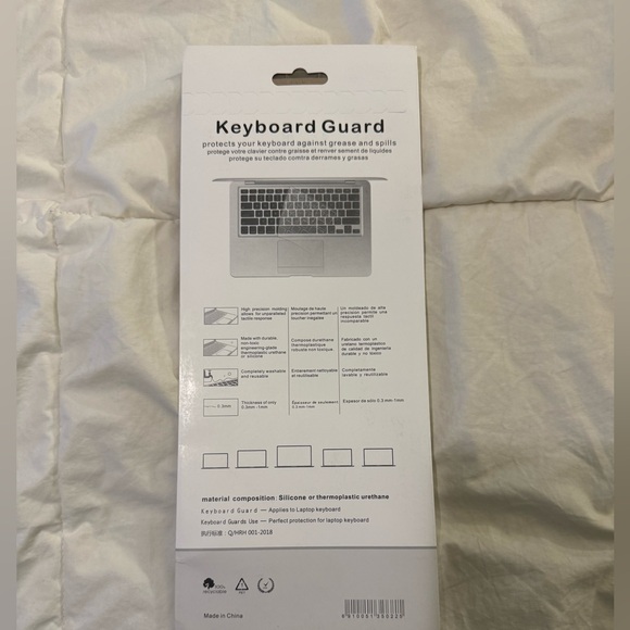 New 2024 MacBook Air 15” Keyboard Protector in Color Gray (A2941/A3114) - Picture 2 of 2